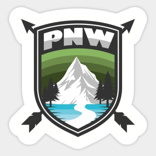 PNW badge - Mt Hood Sticker